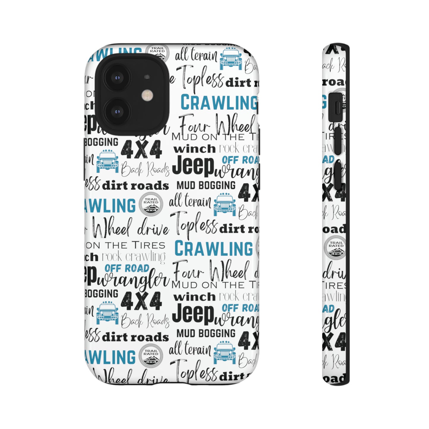 Off Road Subway Art Turquoise Protective Phone Case for Iphone, Samsung and Google Phones