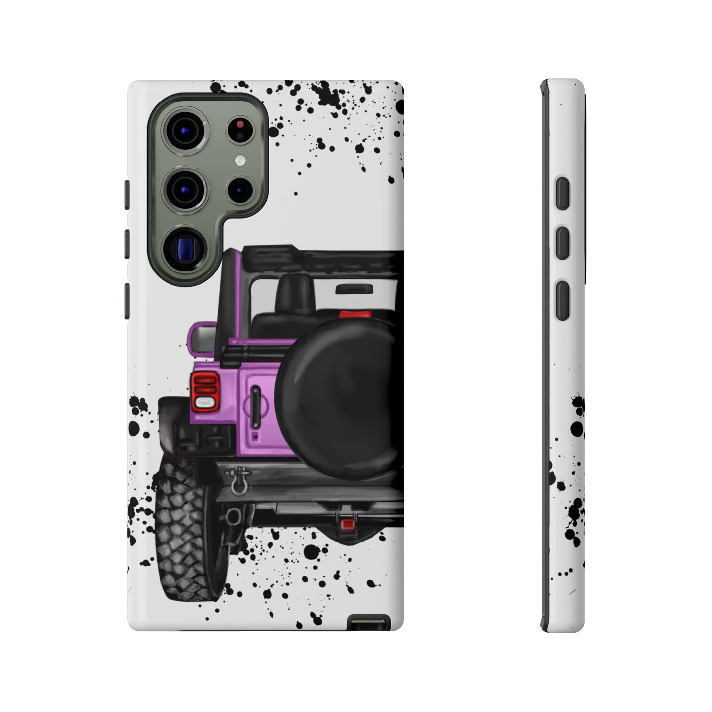 Off Road Life Charcoal Pink/Light Purple Protective Case for Iphone, Google and Samsung