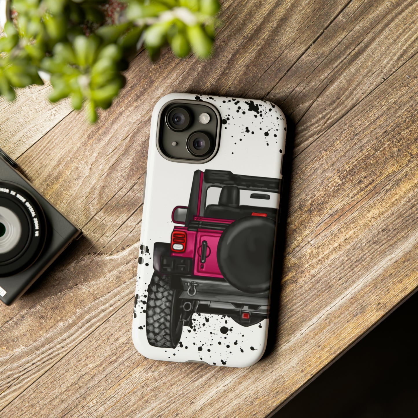 Off Road Life Dark Pink Protective Case for Iphone, Google and Samsung