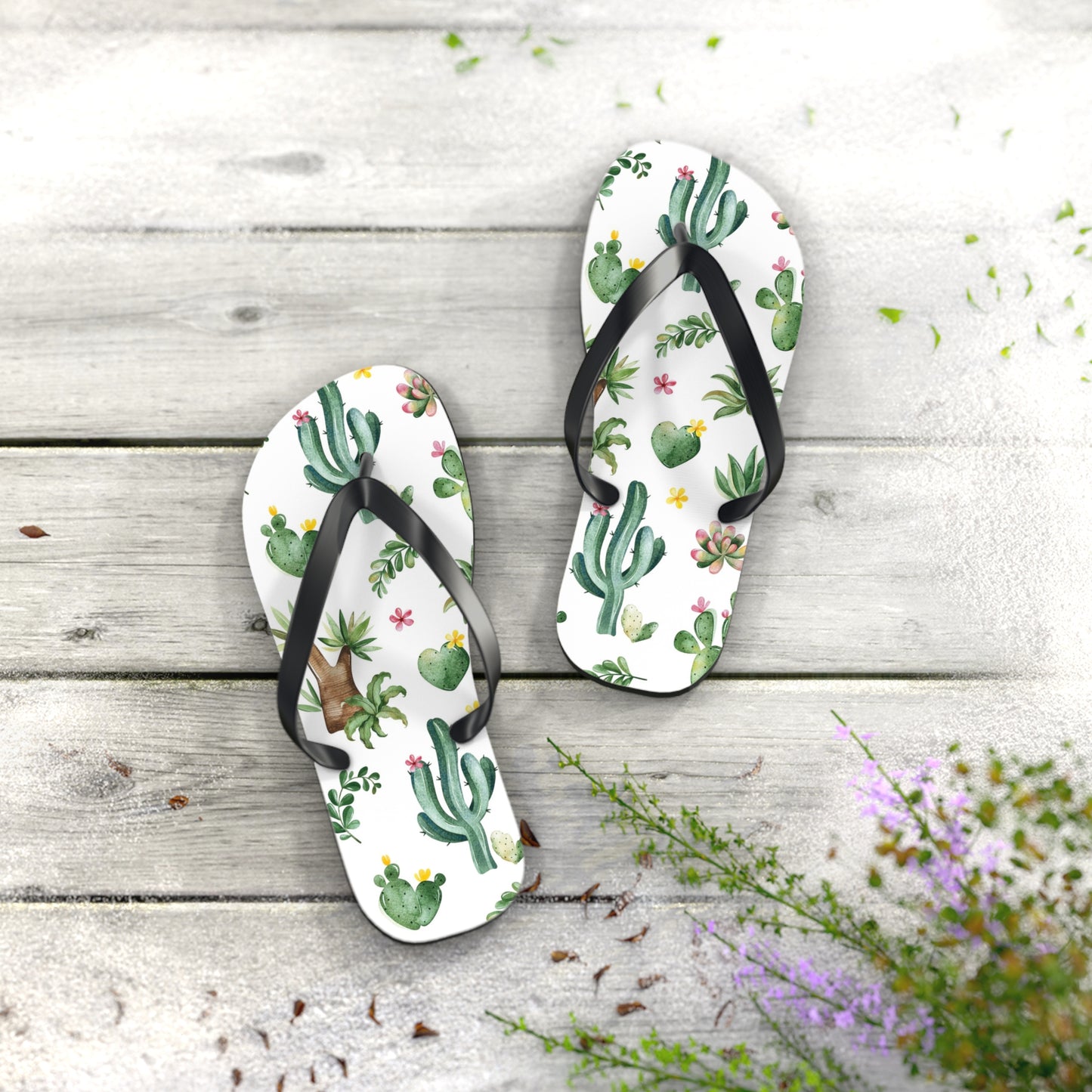 Cactus Flip Flops