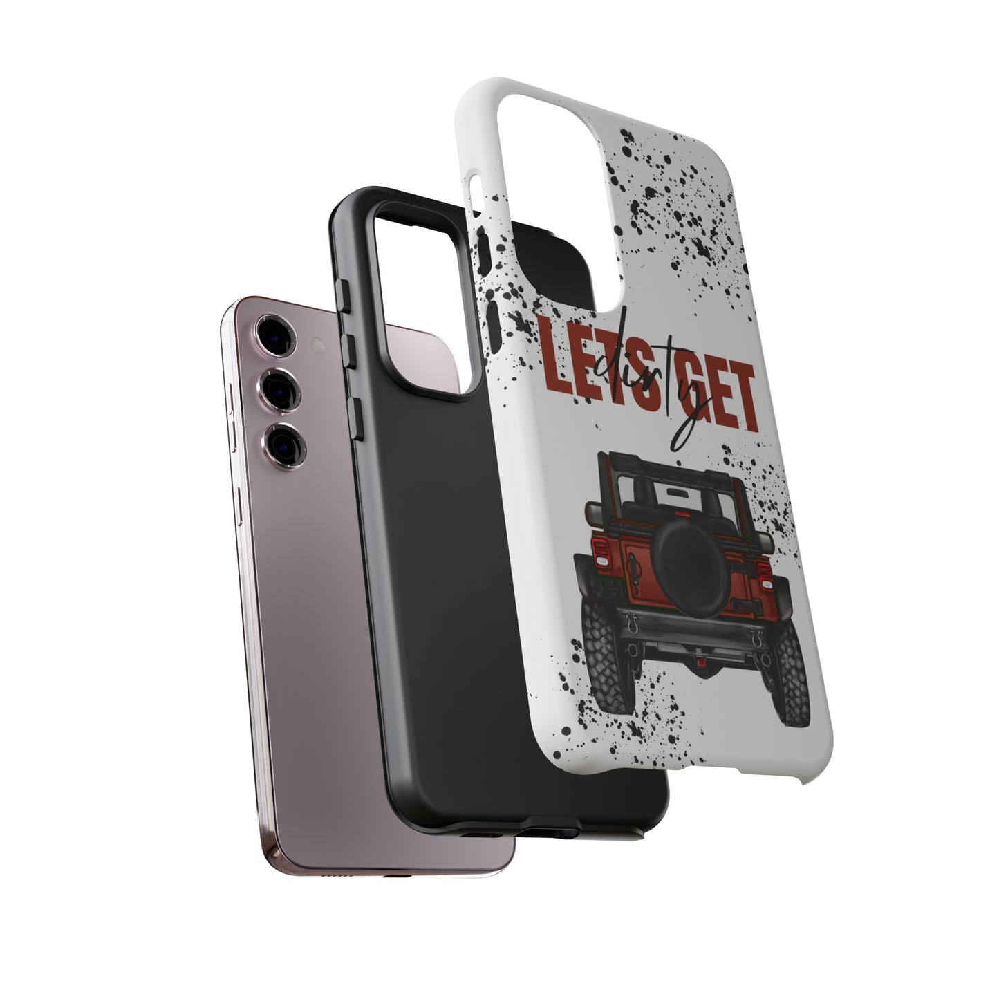 Lets Get Dirty Splatter Rust Protective Phone Case