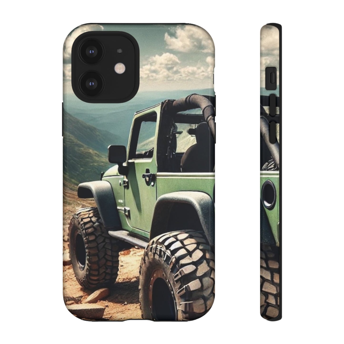 Green Jeep Protective Phone Case