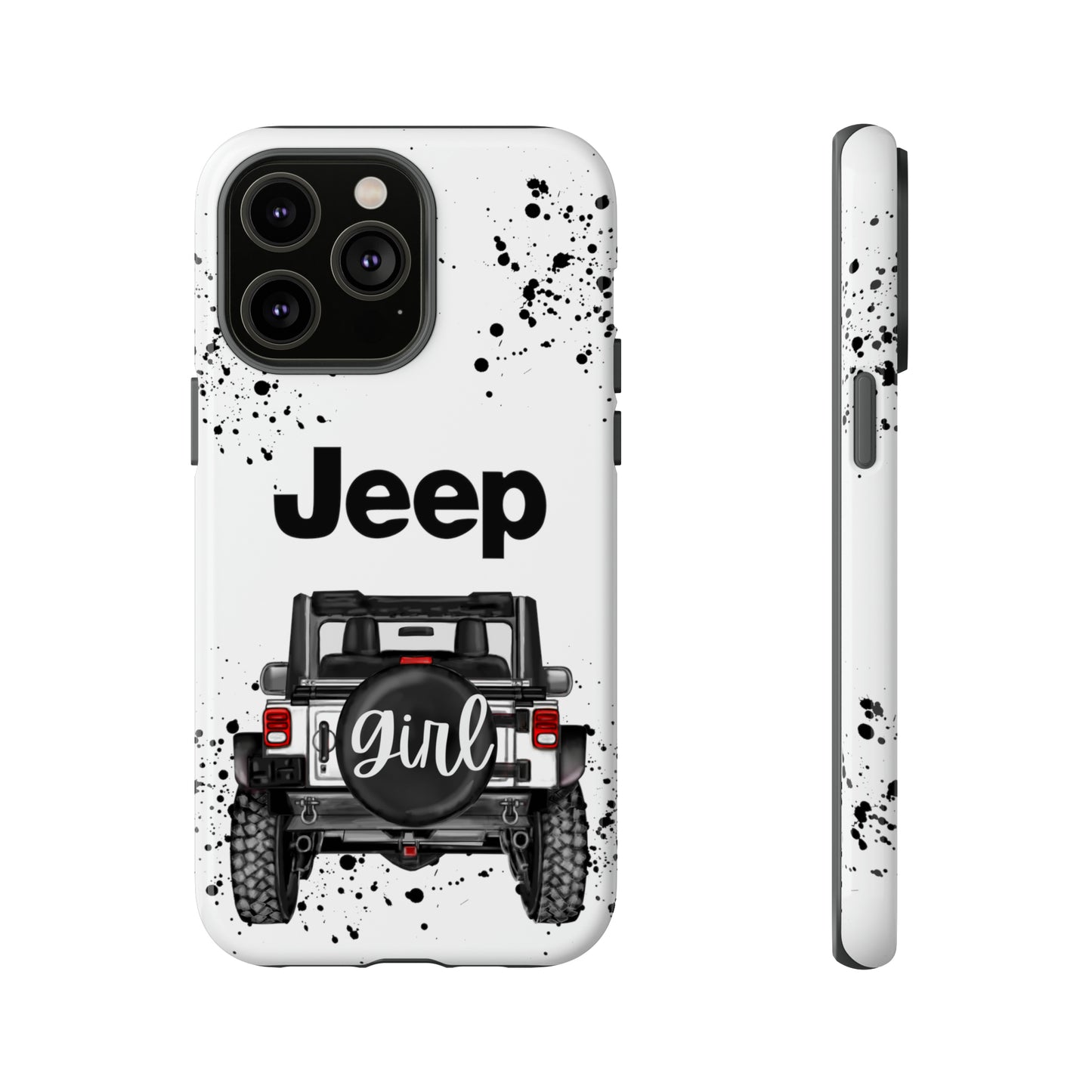 Off Road Girl White Protective Case for Iphone, Google and Samsung Phones