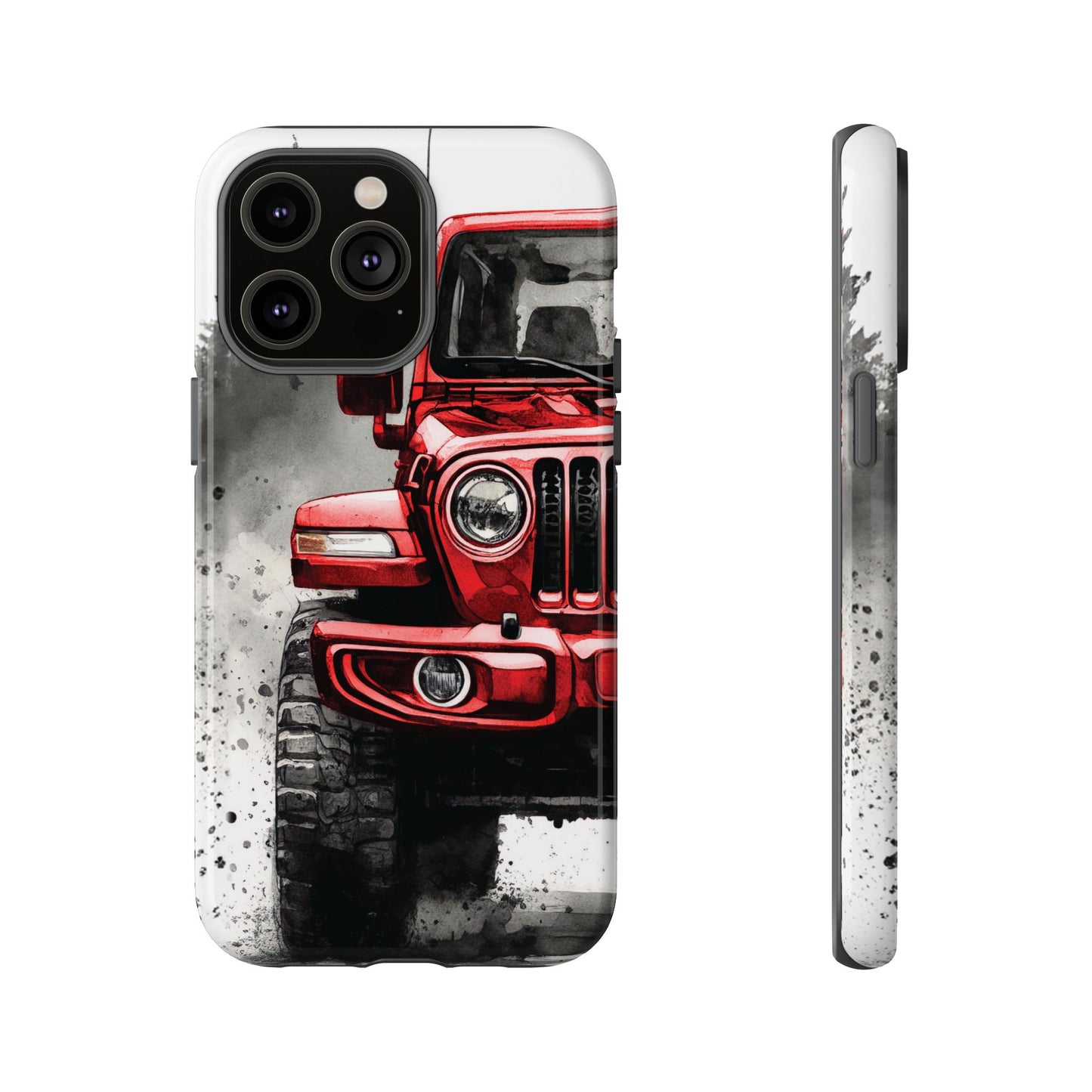 Off Road Love Red Wrangler Protective Phone Case for Iphone, Samsung and Google Phones