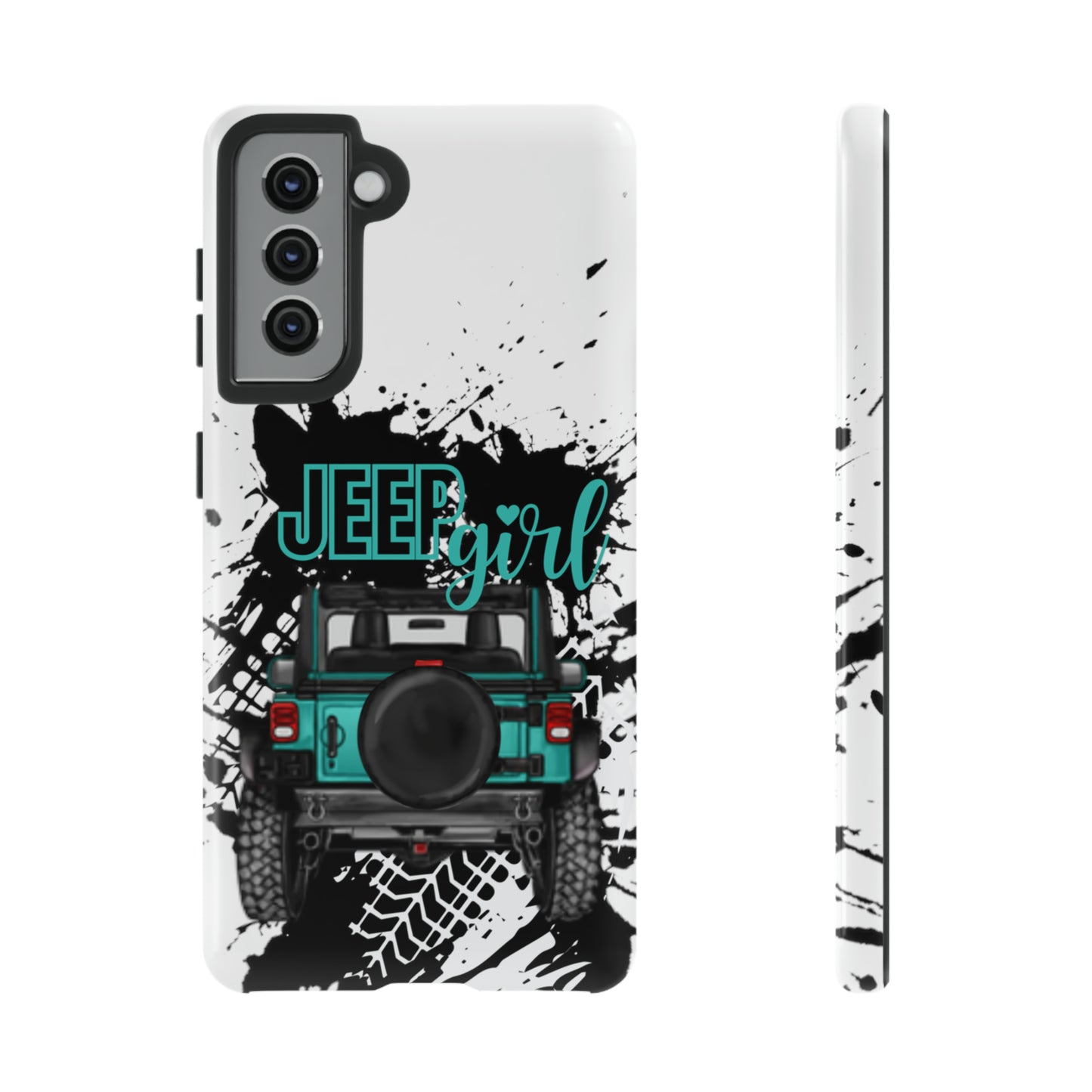 Off Road Girl Turquoise Tough Cases