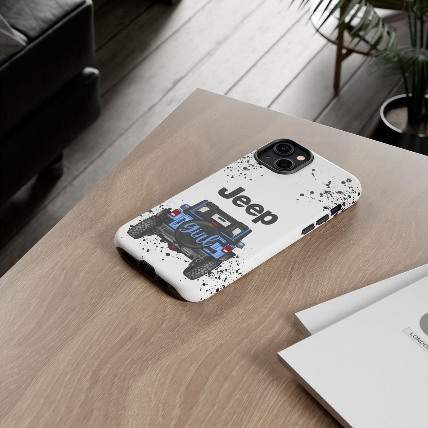 Off Road Girl Light Blue Protective Case for Iphone, Google and Samsung Phones