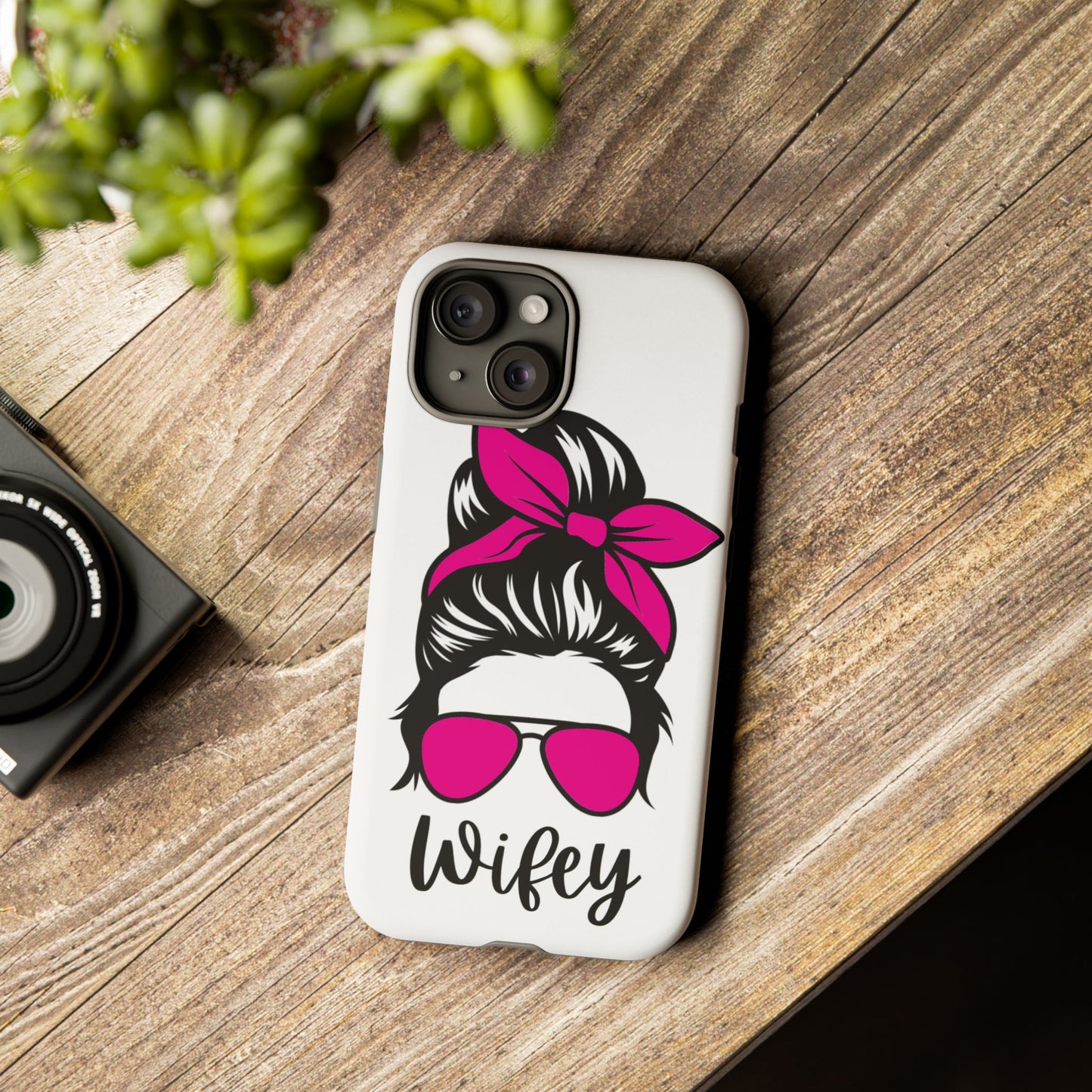 Pink Wifey Protective Case for IPhone, Samsung and Google
