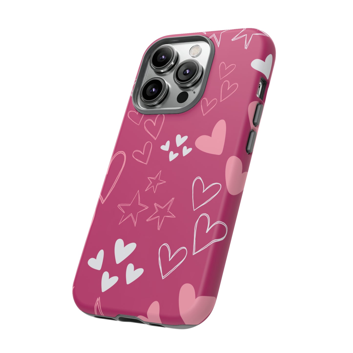 Heart and Stars Protective Case for Google, IPhone and Samsung phones