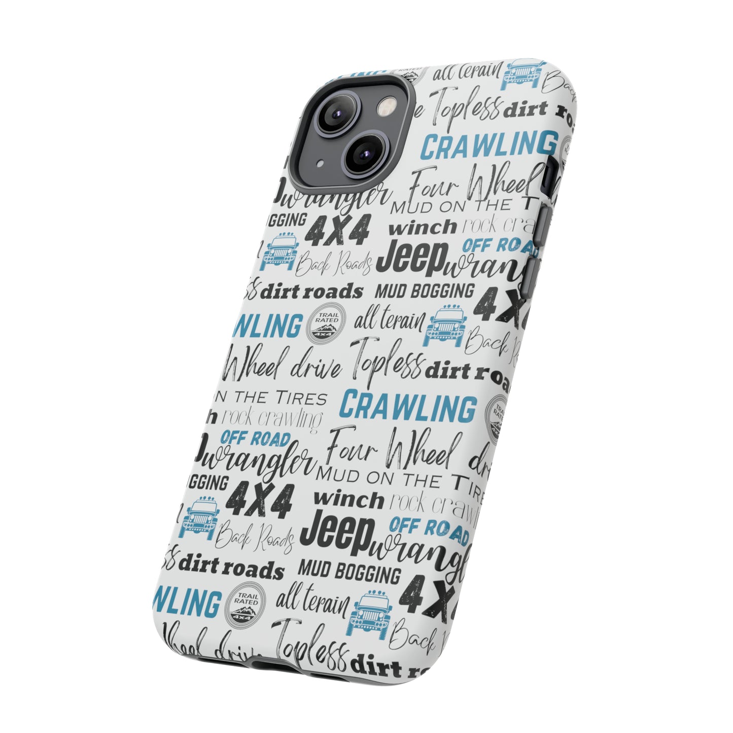 Off Road Subway Art Turquoise Protective Phone Case for Iphone, Samsung and Google Phones