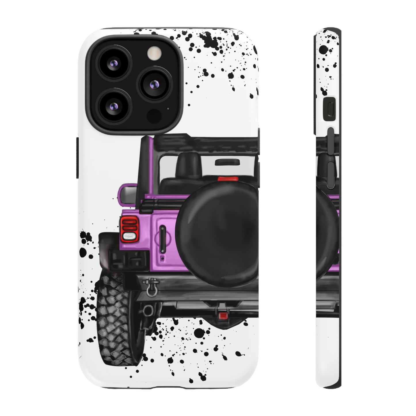 Off Road Life Charcoal Pink/Light Purple Protective Case for Iphone, Google and Samsung