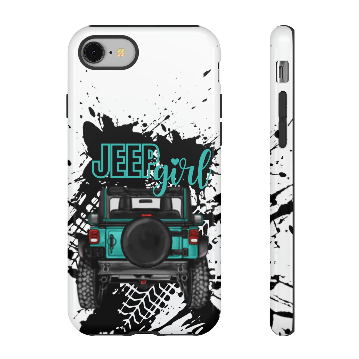 Off Road Girl Turquoise Tough Cases