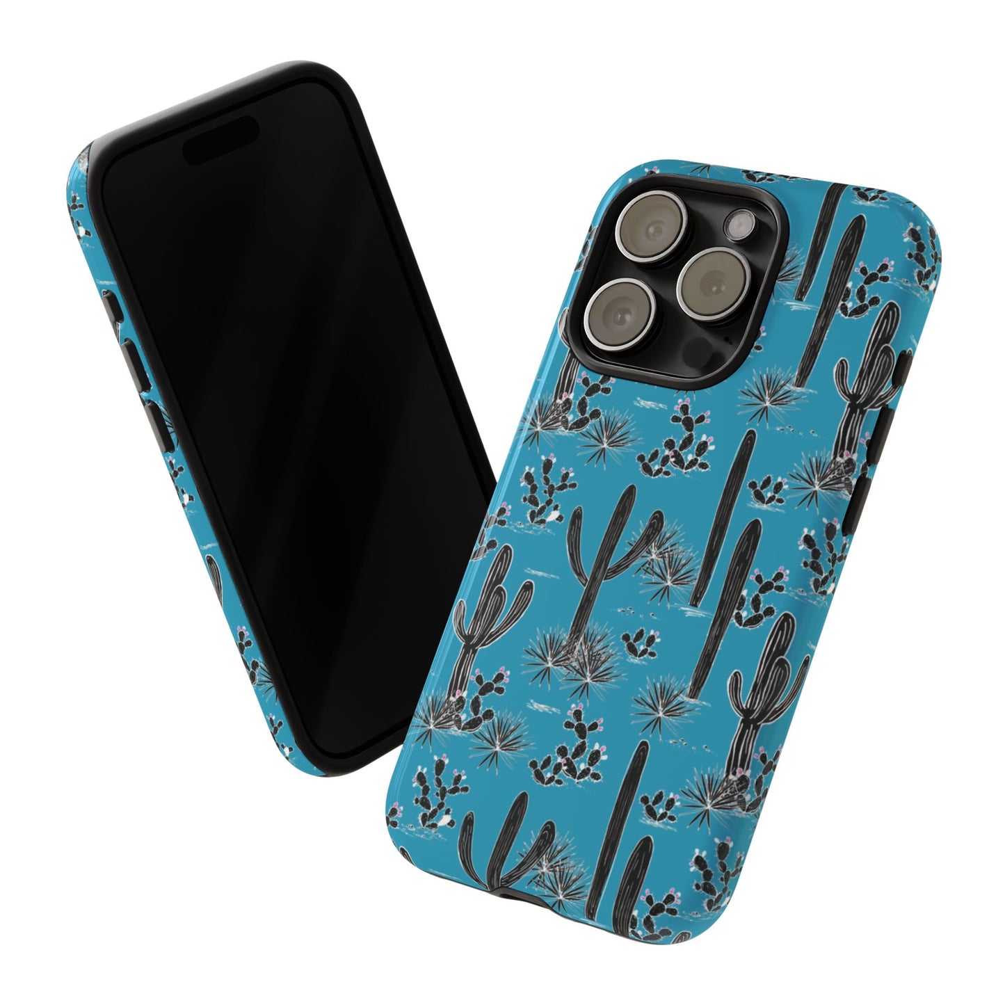 Turquoise Cactus Love Phone Case