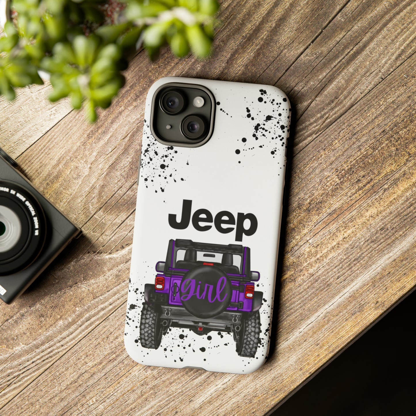 Off Road Girl Dark Purple Protective Case for Iphone, Google and Samsung Phones