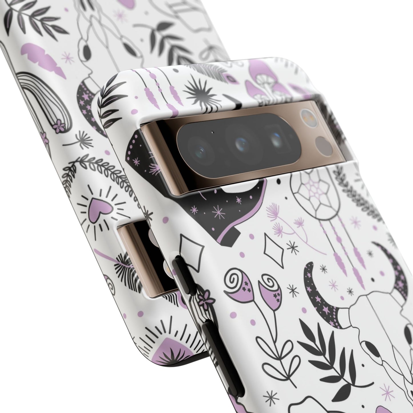 Purple and Black Western Protective Drop Proof Case Iphone, Samsung and Google phones