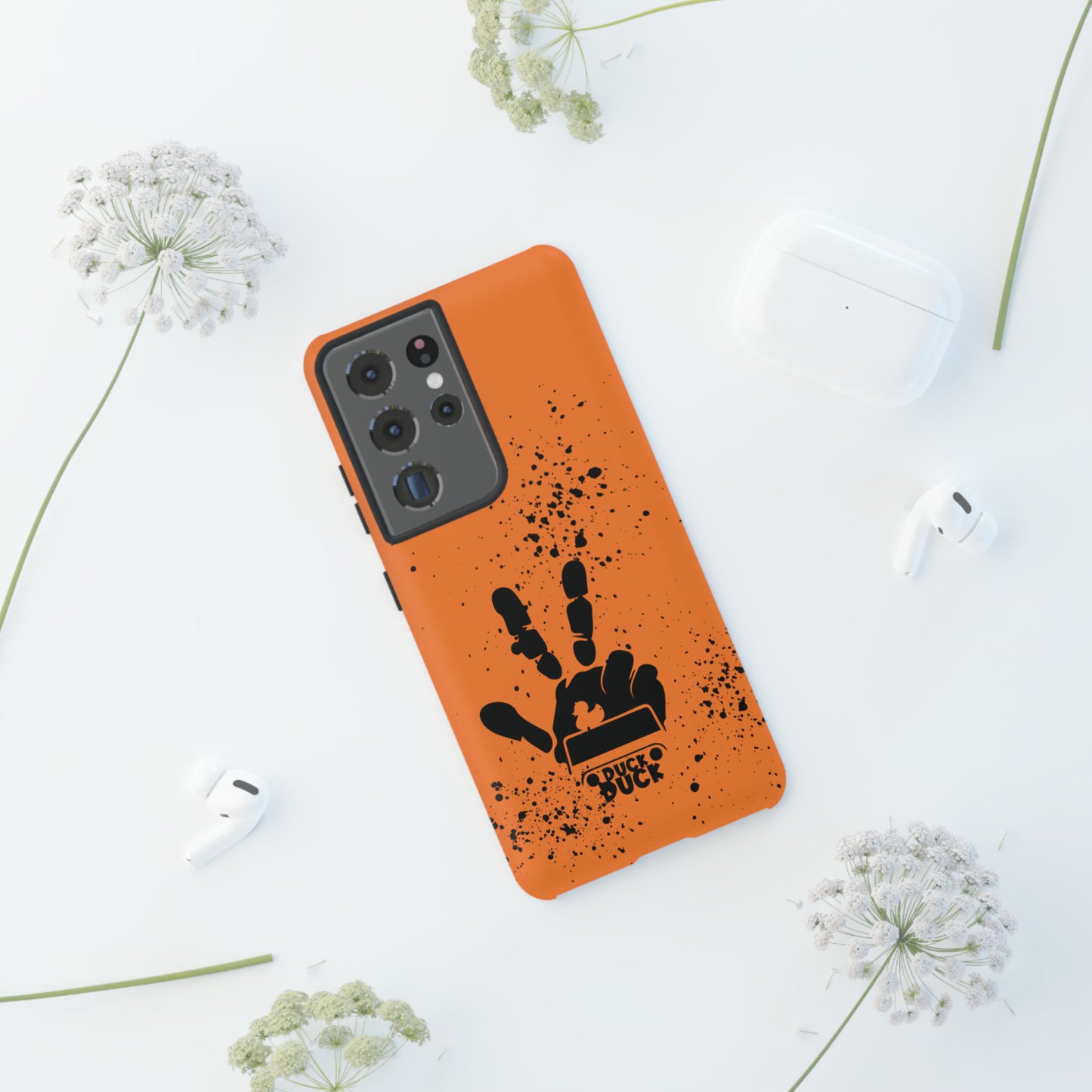 Duck Duck Orange Protective Phone Case for IPhone, Samsung and Google Phones