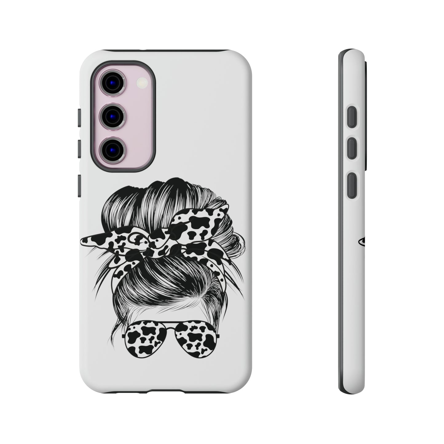 Cow Print Woman Mom Wife Protective Phone Case for Iphone, Samsung and Google Phones