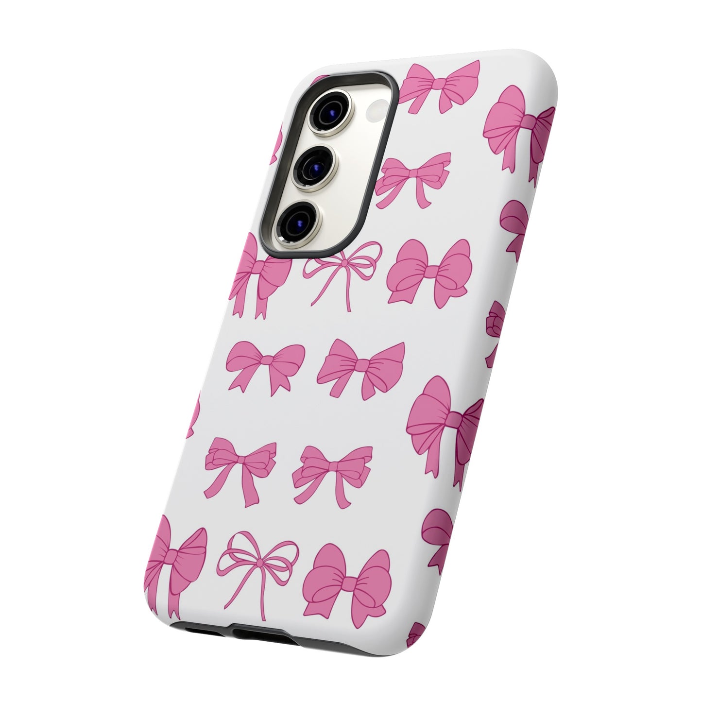 Pink Bows Protective Phone Case for Iphone, Samsung and Google Phones
