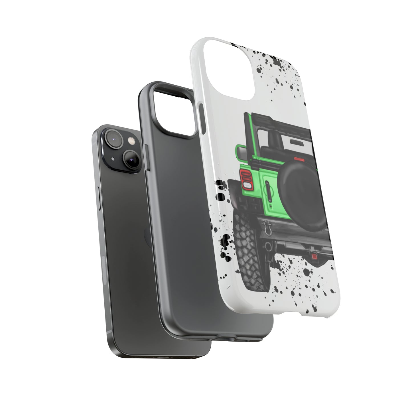 Off Road Life Green Protective Case for Iphone, Google and Samsung