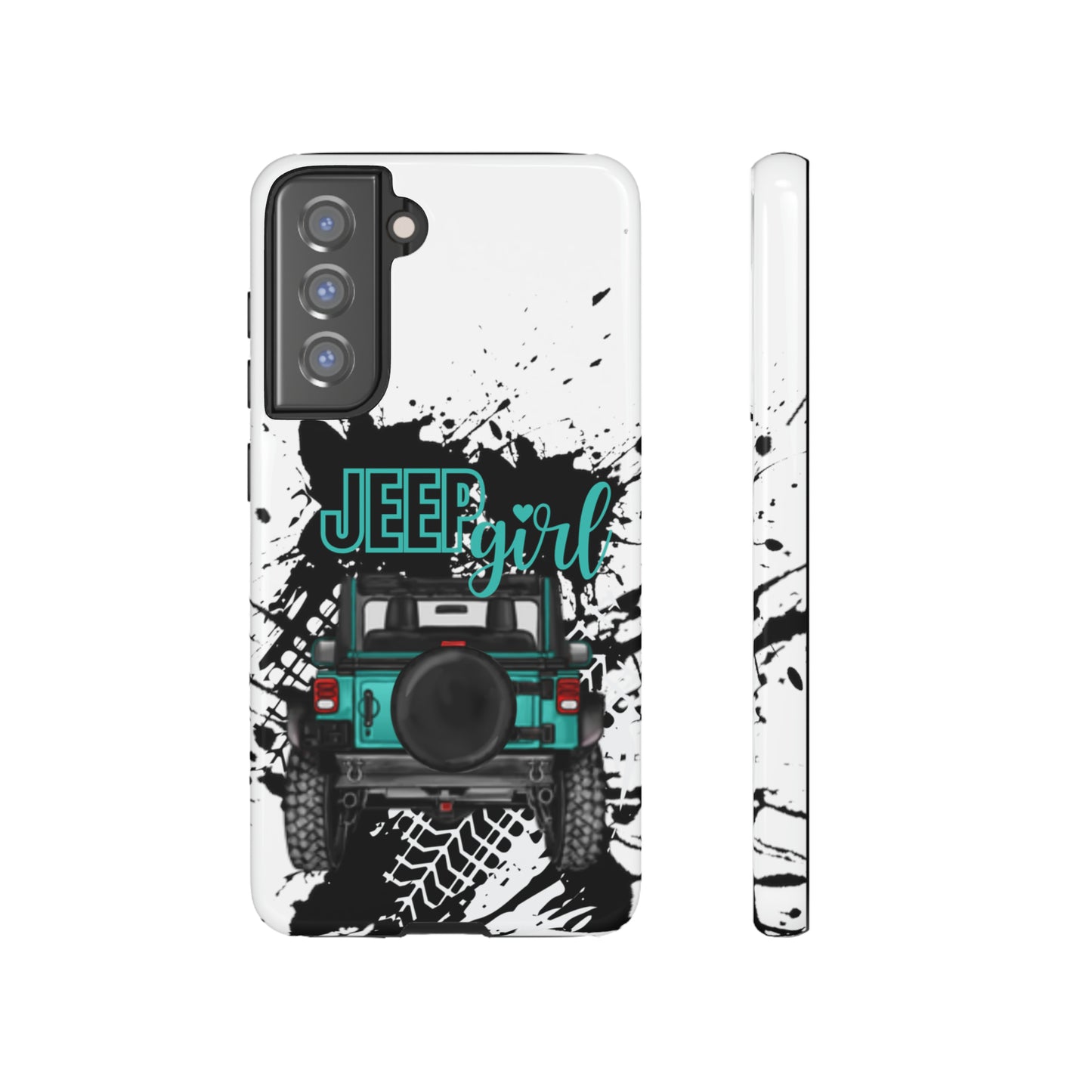 Off Road Girl Turquoise Tough Cases