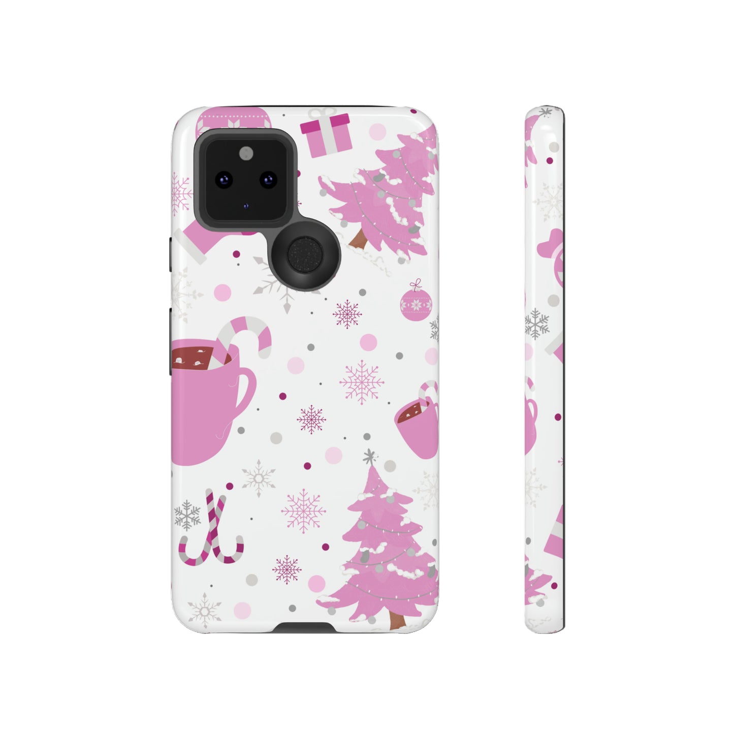 Pink Christmas Protective Case for Iphone, Samsung and