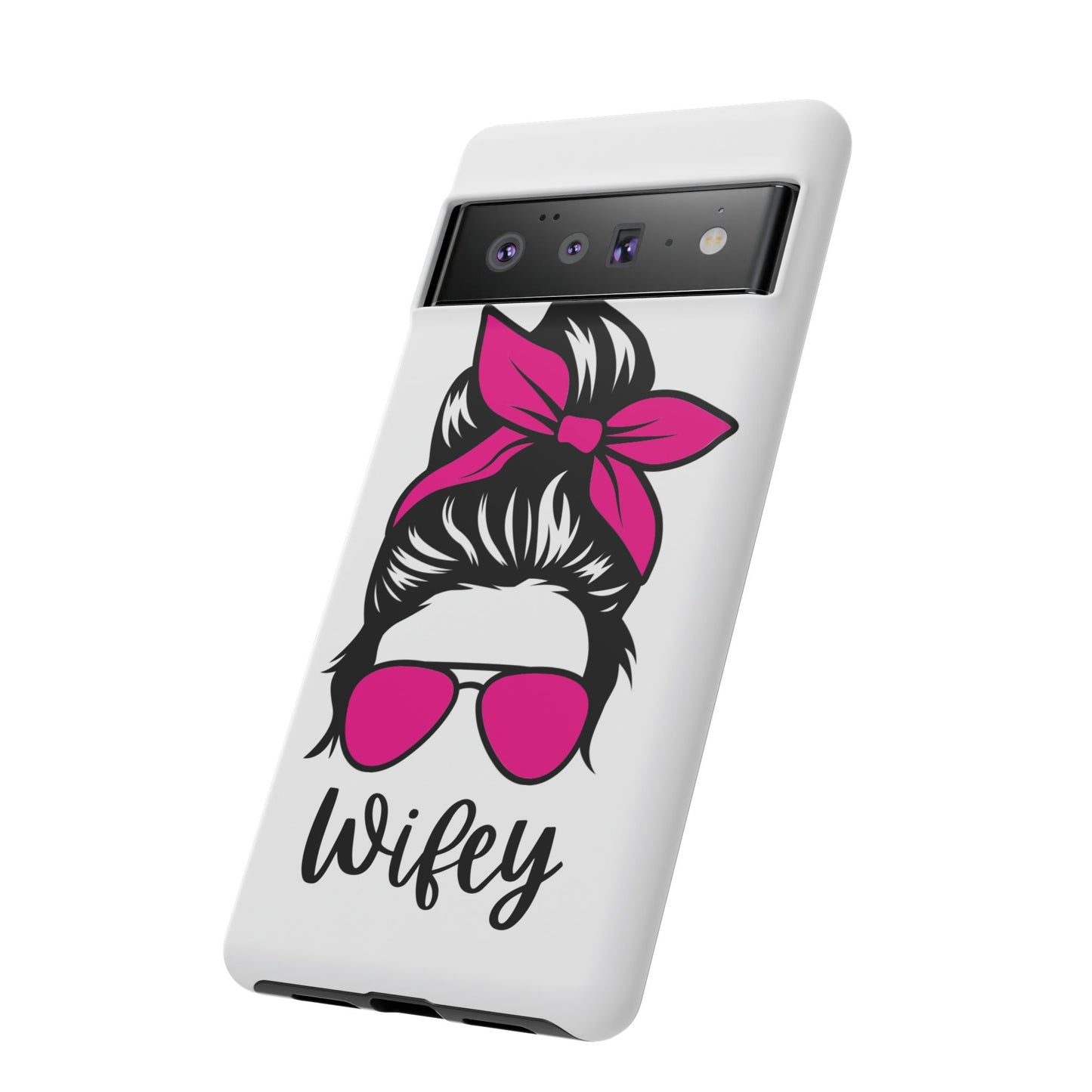 Pink Wifey Protective Case for IPhone, Samsung and Google