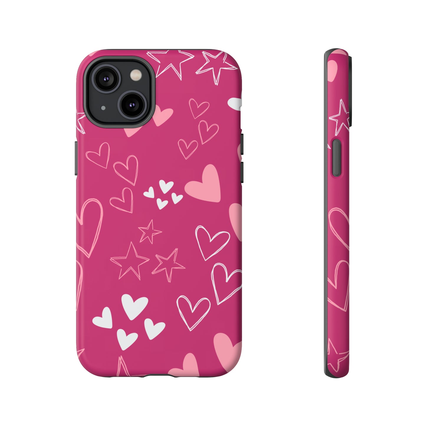 Heart and Stars Protective Case for Google, IPhone and Samsung phones