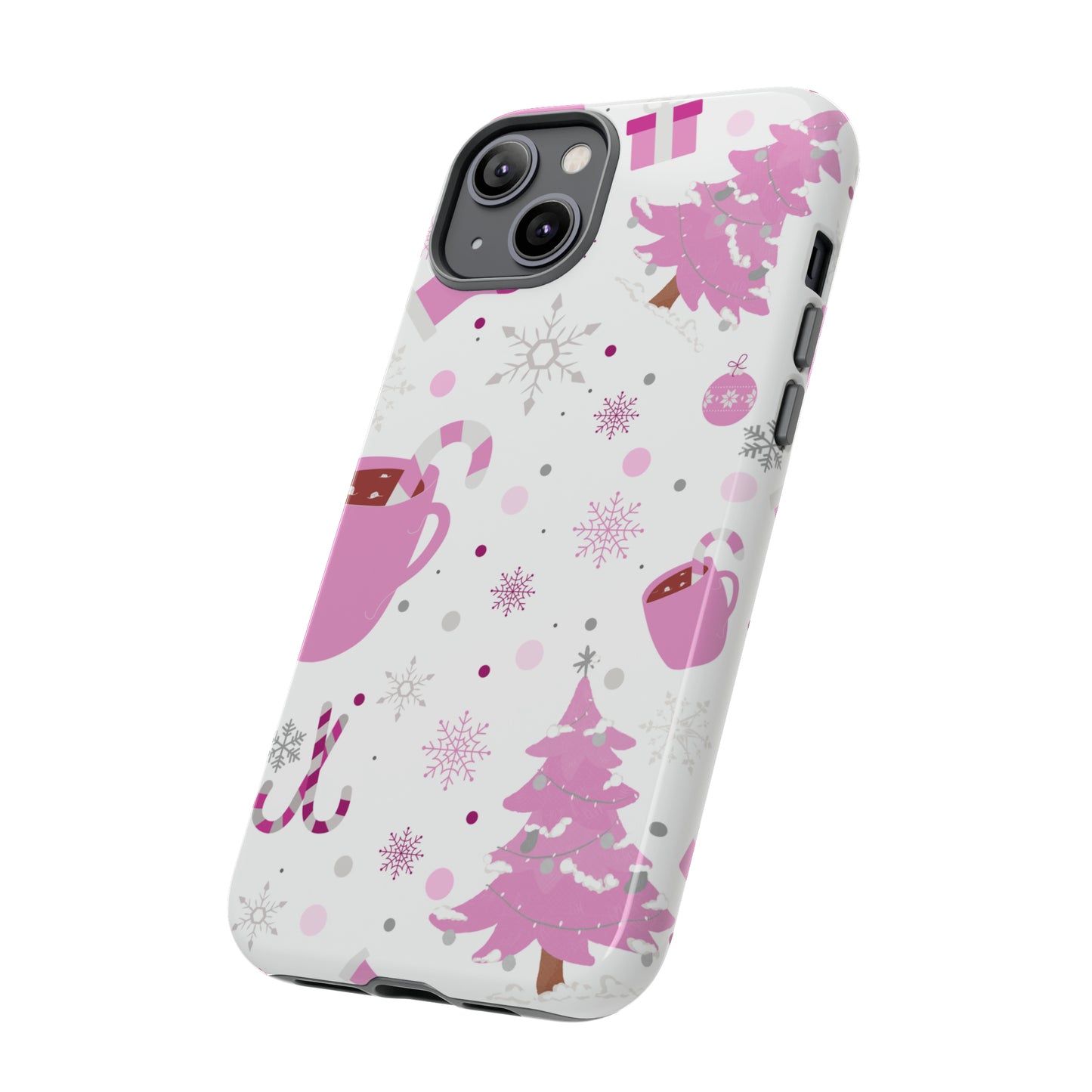 Pink Christmas Protective Case for Iphone, Samsung and