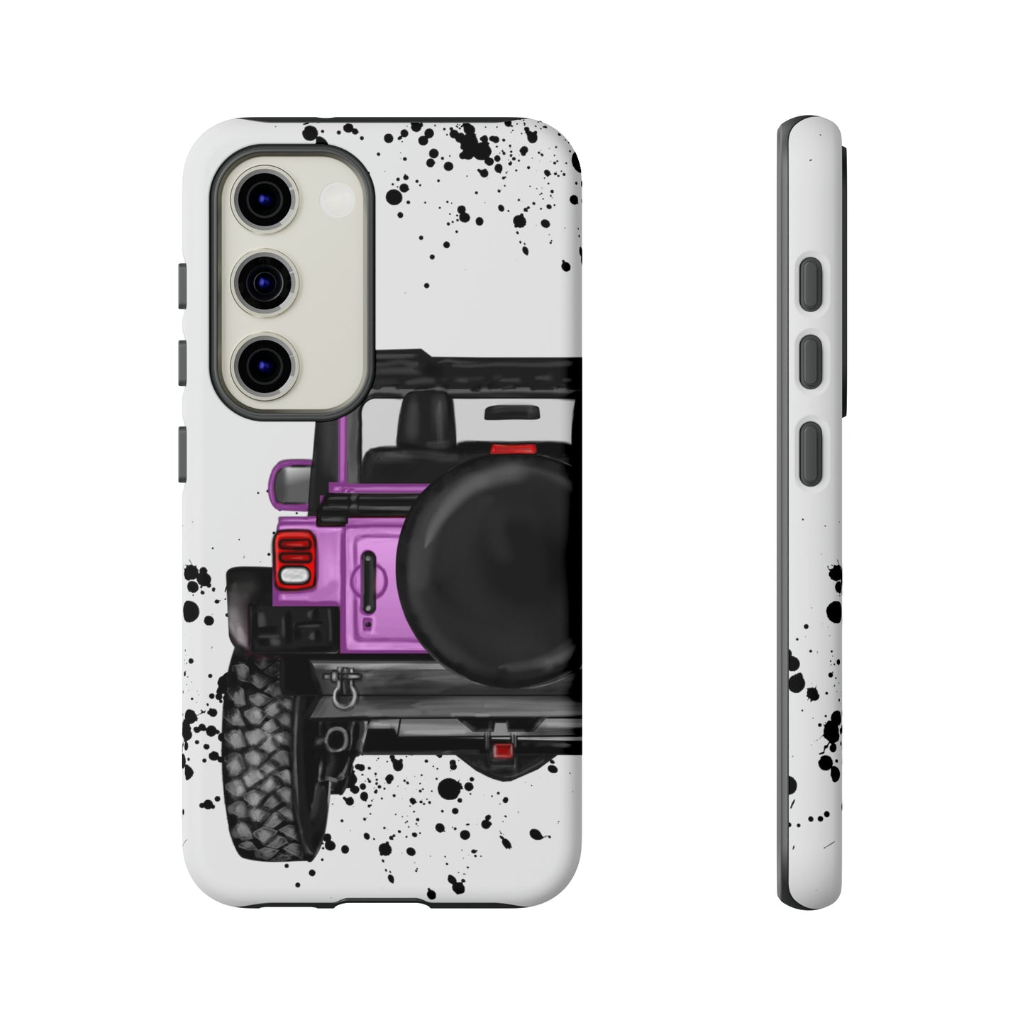 Off Road Life Charcoal Pink/Light Purple Protective Case for Iphone, Google and Samsung