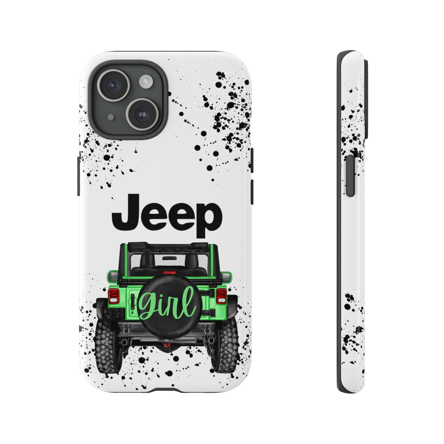 Off Road Girl Light Green Protective Case for Iphone, Google and Samsung Phones