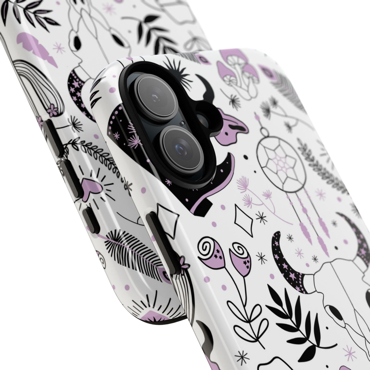 Purple and Black Western Protective Drop Proof Case Iphone, Samsung and Google phones