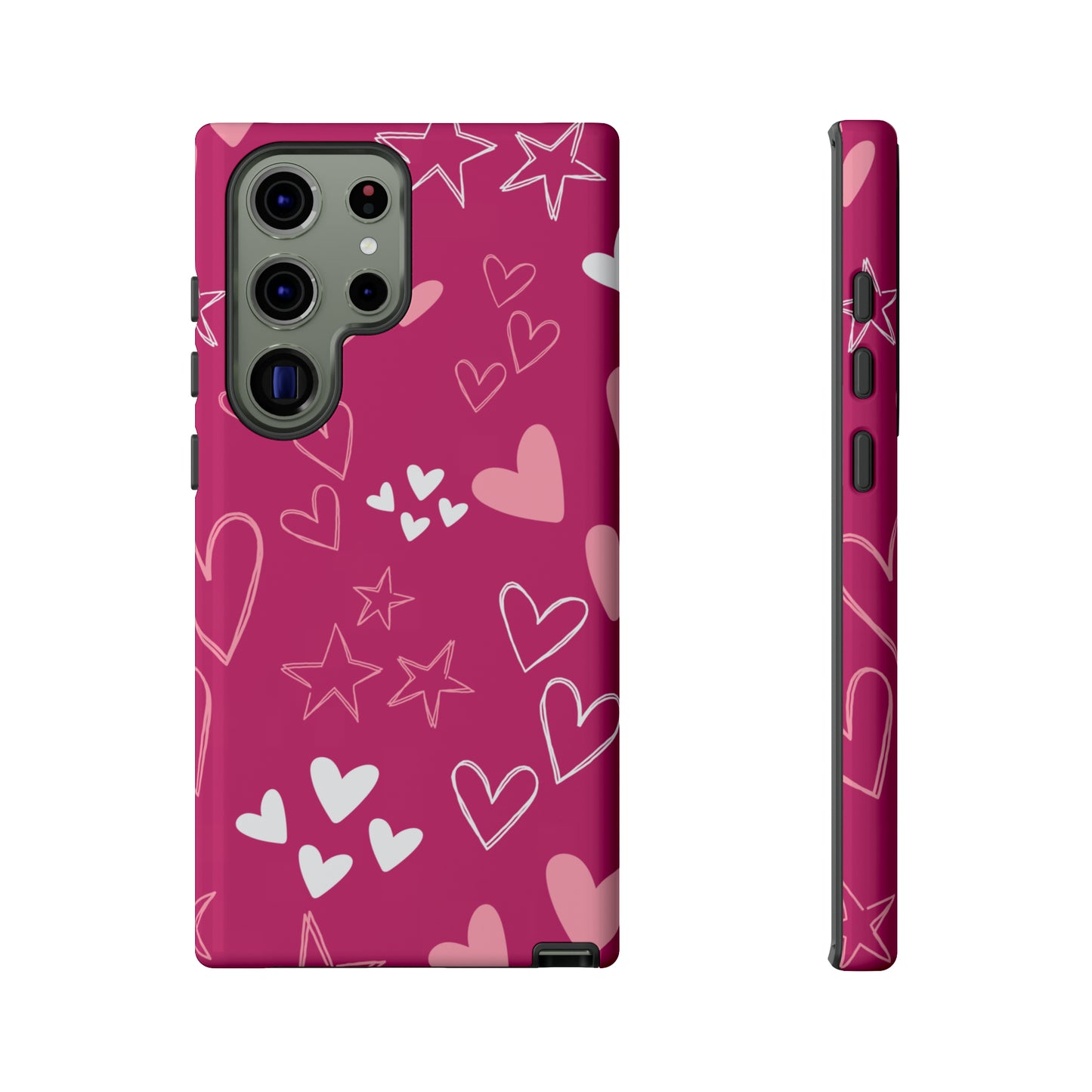 Heart and Stars Protective Case for Google, IPhone and Samsung phones