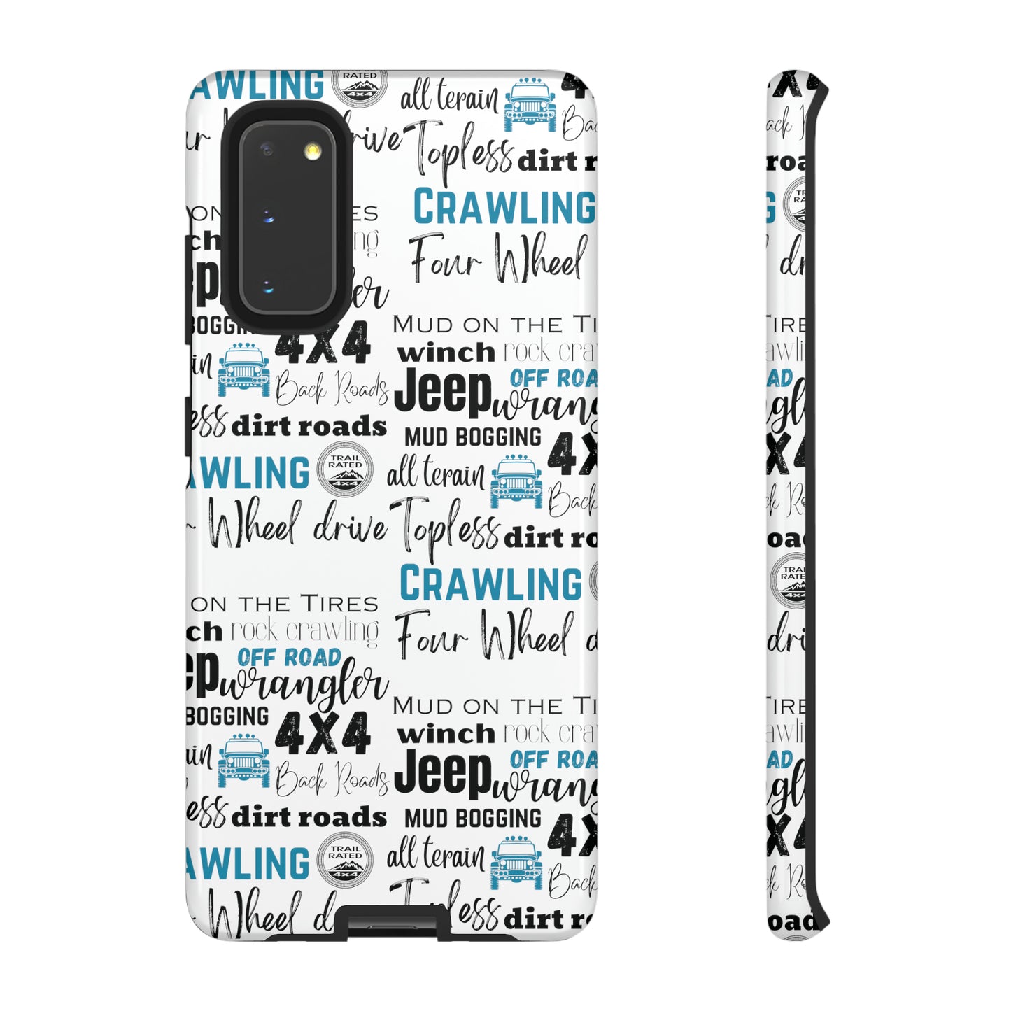 Off Road Subway Art Turquoise Protective Phone Case for Iphone, Samsung and Google Phones