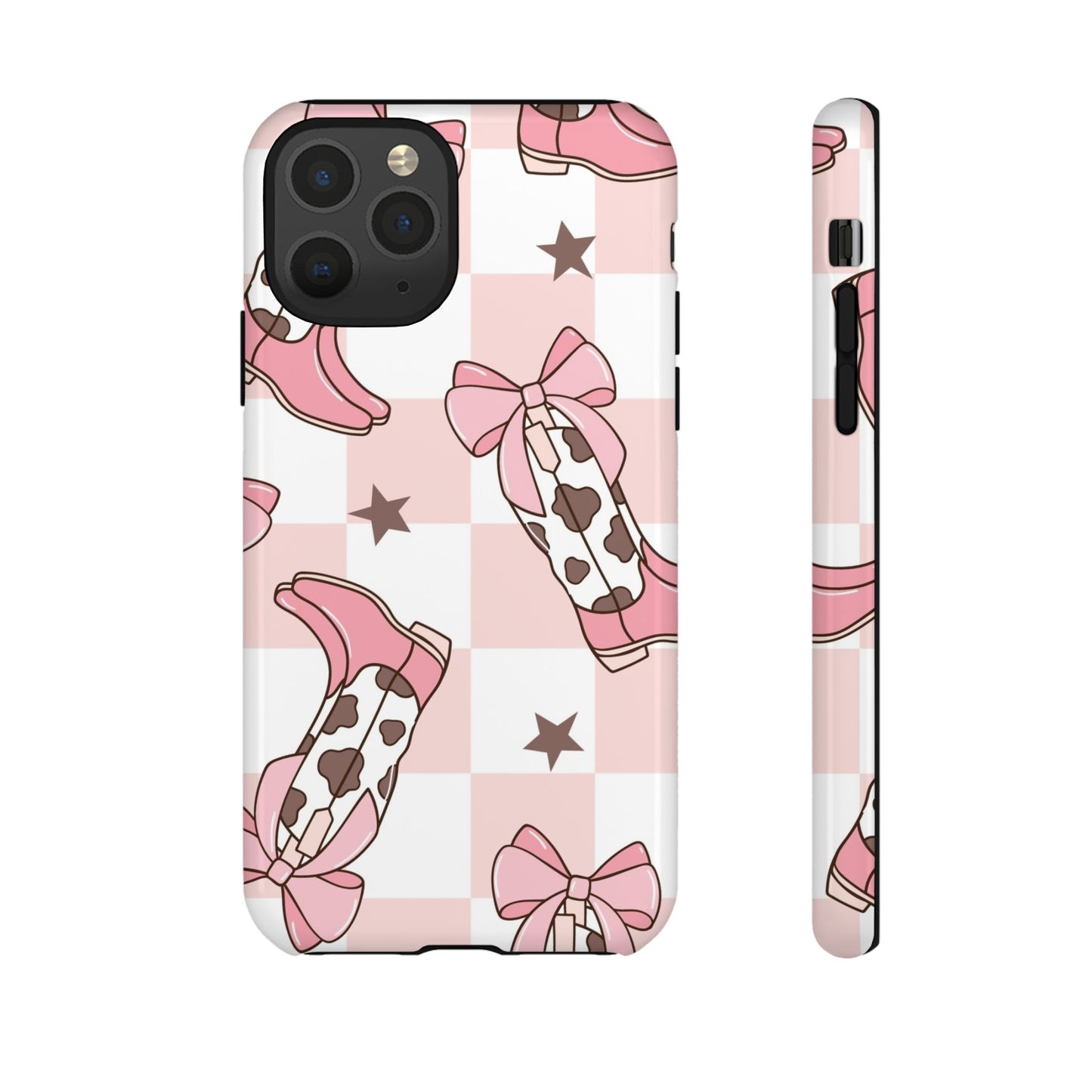 Cowboy Boots and Bows Protective Phone Case