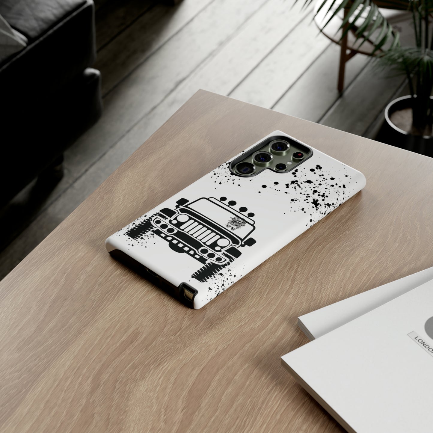 Off Road Girl Cow Print Shades Protective Phone Case for Iphone, Samsung and Google Phones