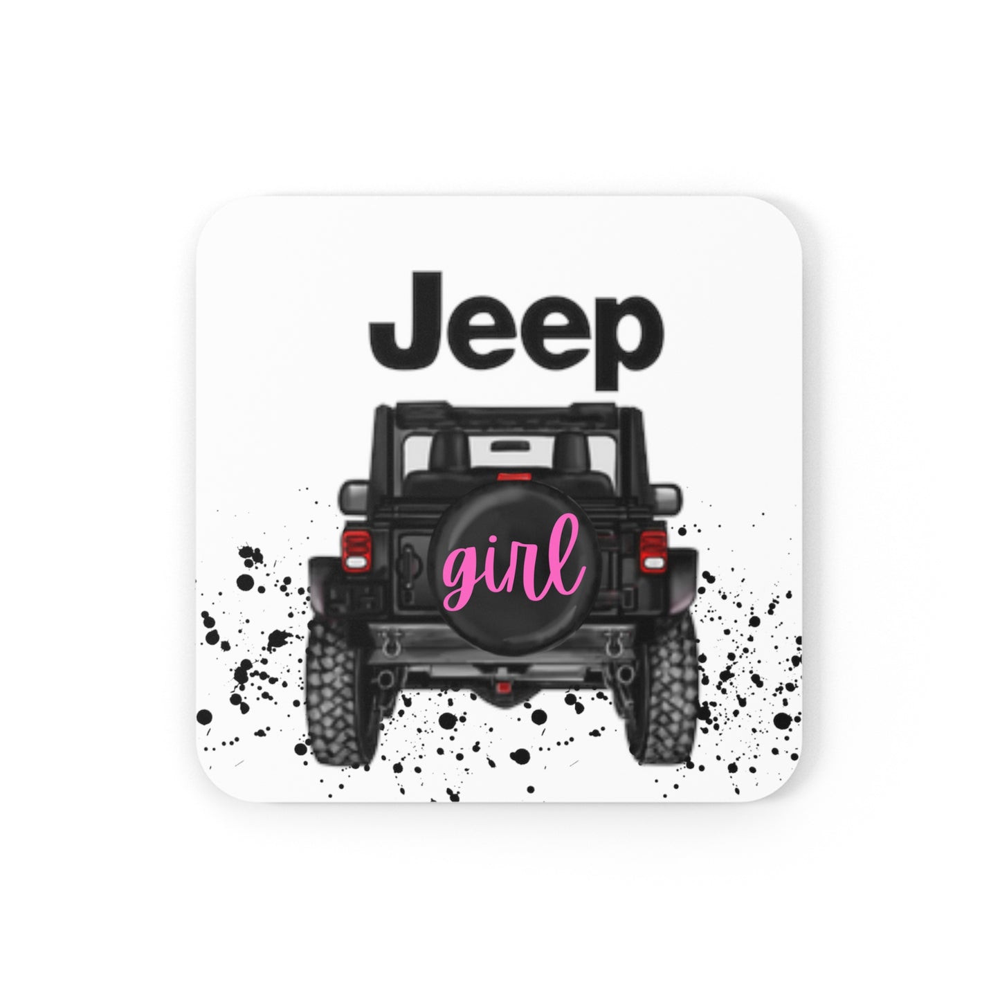 Off Road Girl Corkwood Coaster Set