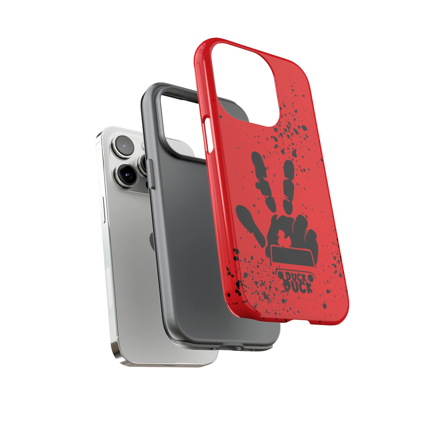 Duck Duck Red Protective Phone Case for IPhone, Samsung and Google Phones