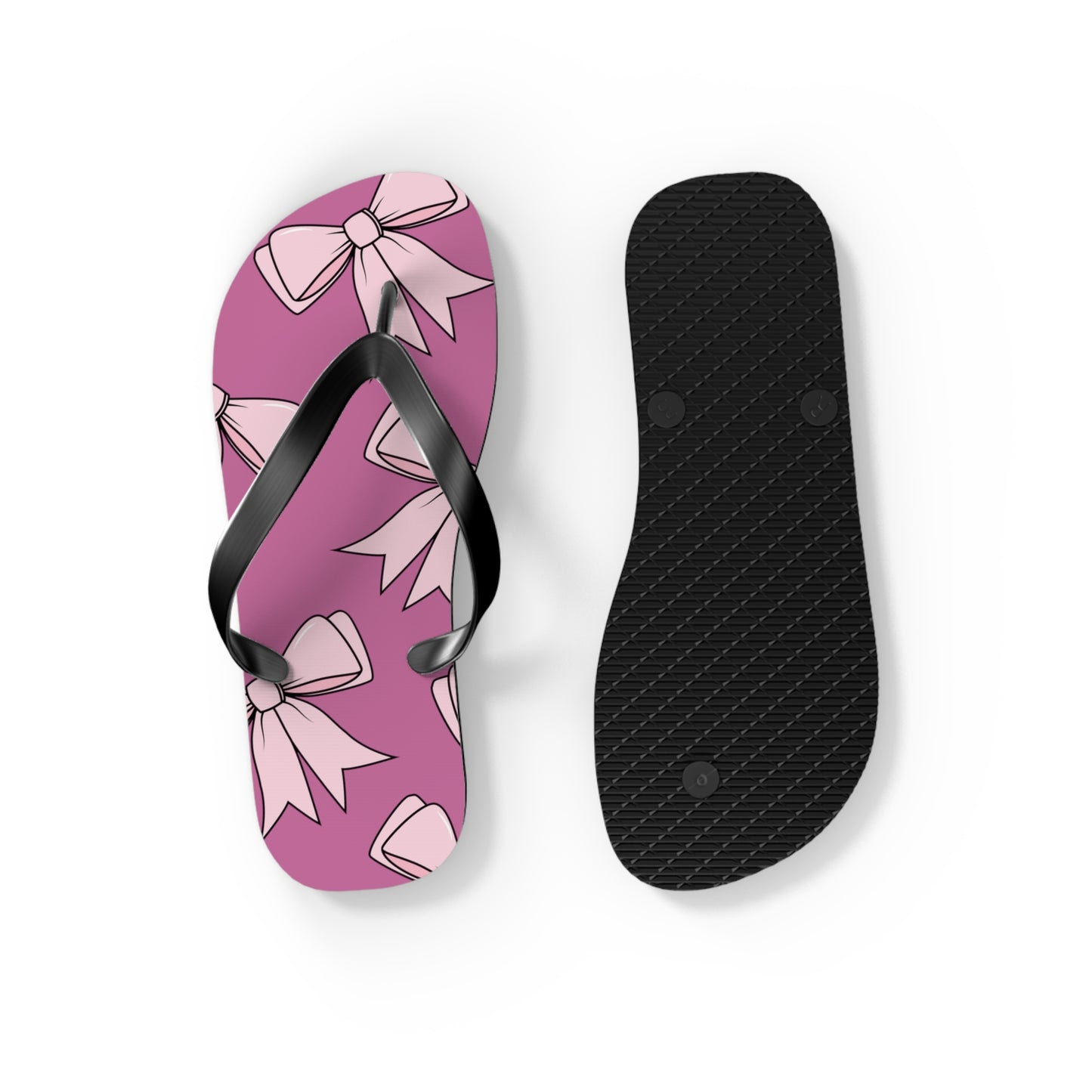Pink Bow Flip Flops