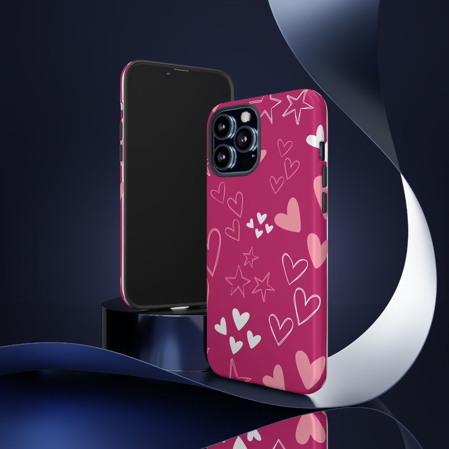 Heart and Stars Protective Case for Google, IPhone and Samsung phones