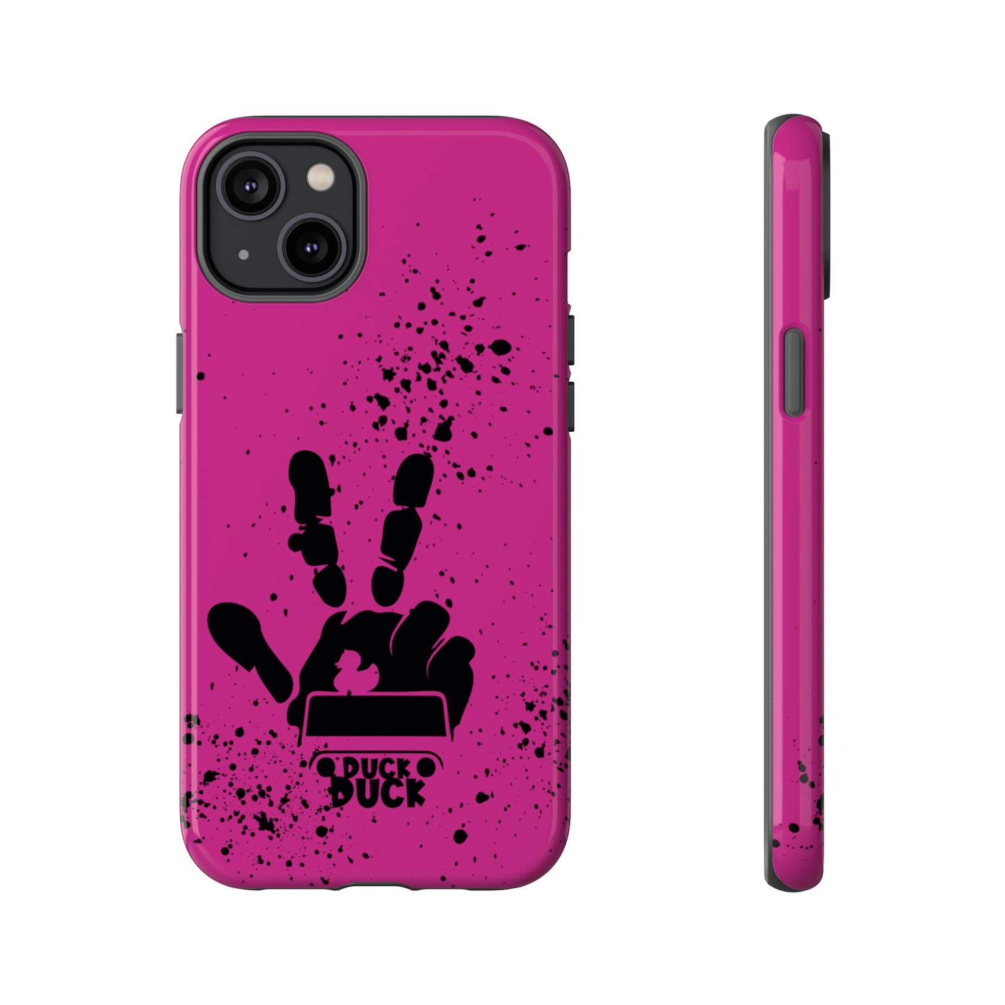 Duck Duck Hot Pink Protective Phone Case for IPhone, Samsung and Google Phone