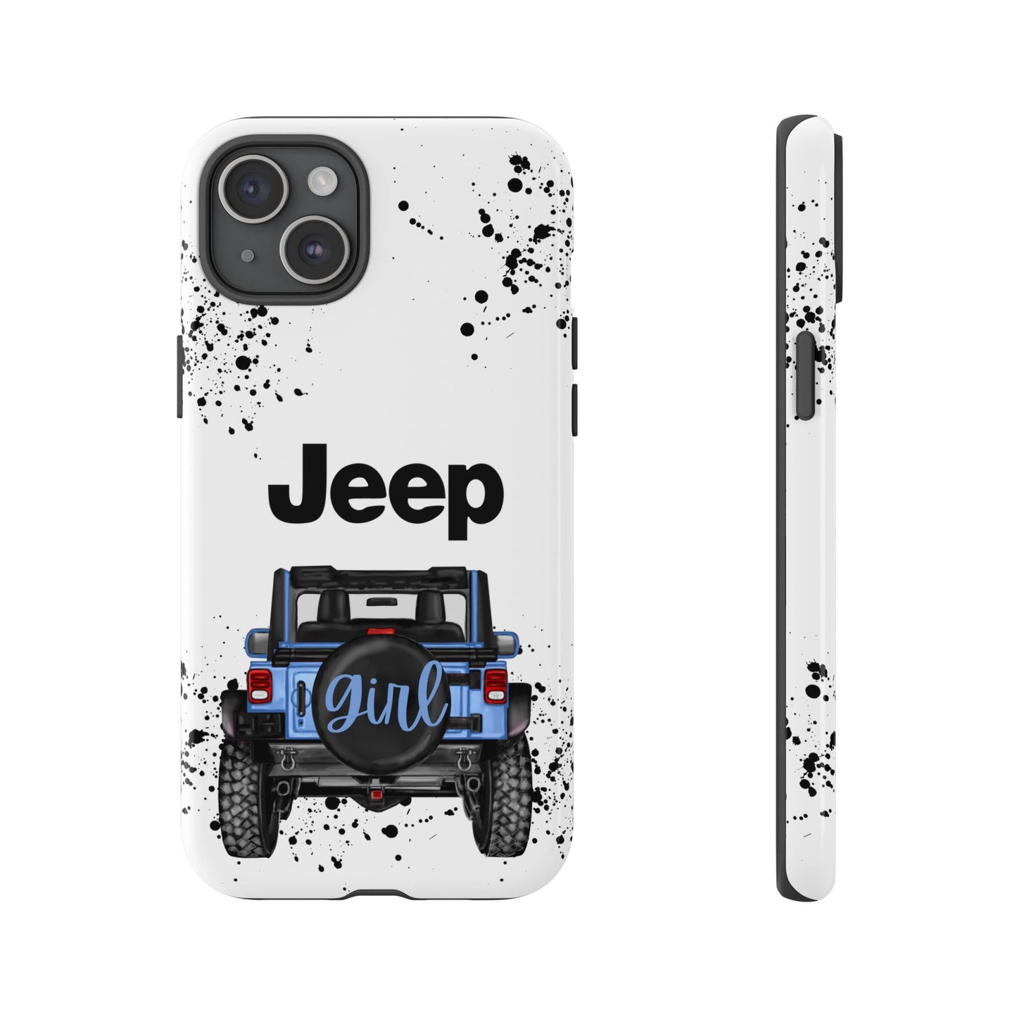 Off Road Girl Light Blue Protective Case for Iphone, Google and Samsung Phones
