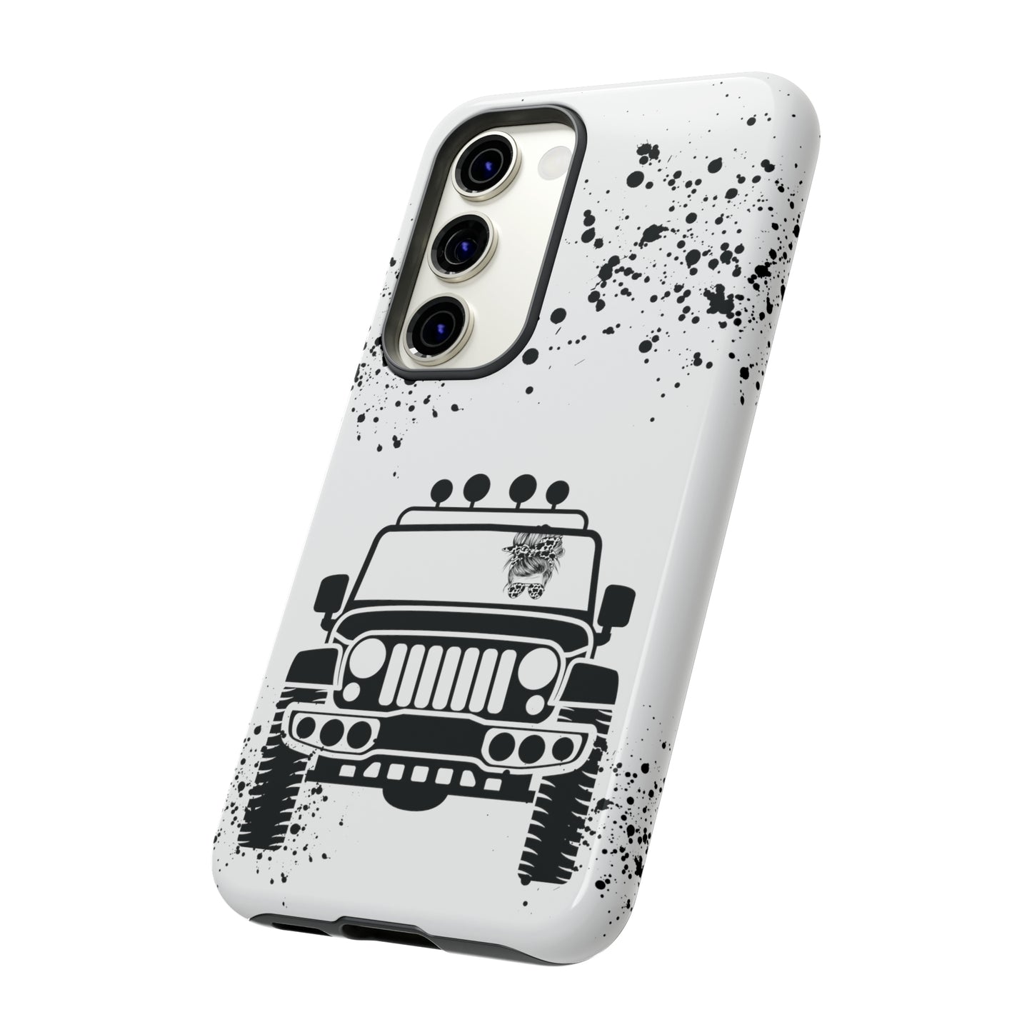 Off Road Girl Cow Print Shades Protective Phone Case for Iphone, Samsung and Google Phones