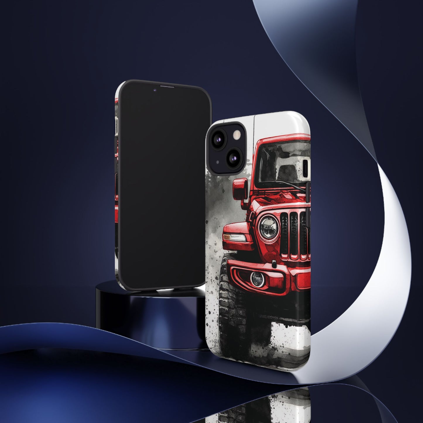 Off Road Love Red Wrangler Protective Phone Case for Iphone, Samsung and Google Phones
