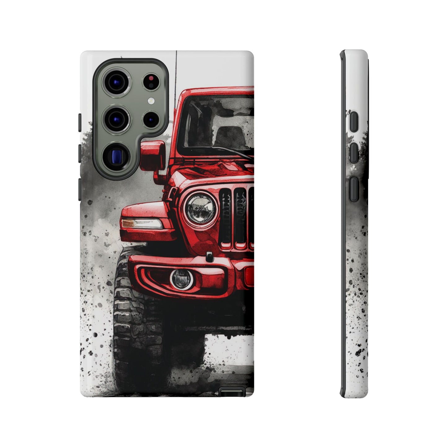Off Road Love Red Wrangler Protective Phone Case for Iphone, Samsung and Google Phones