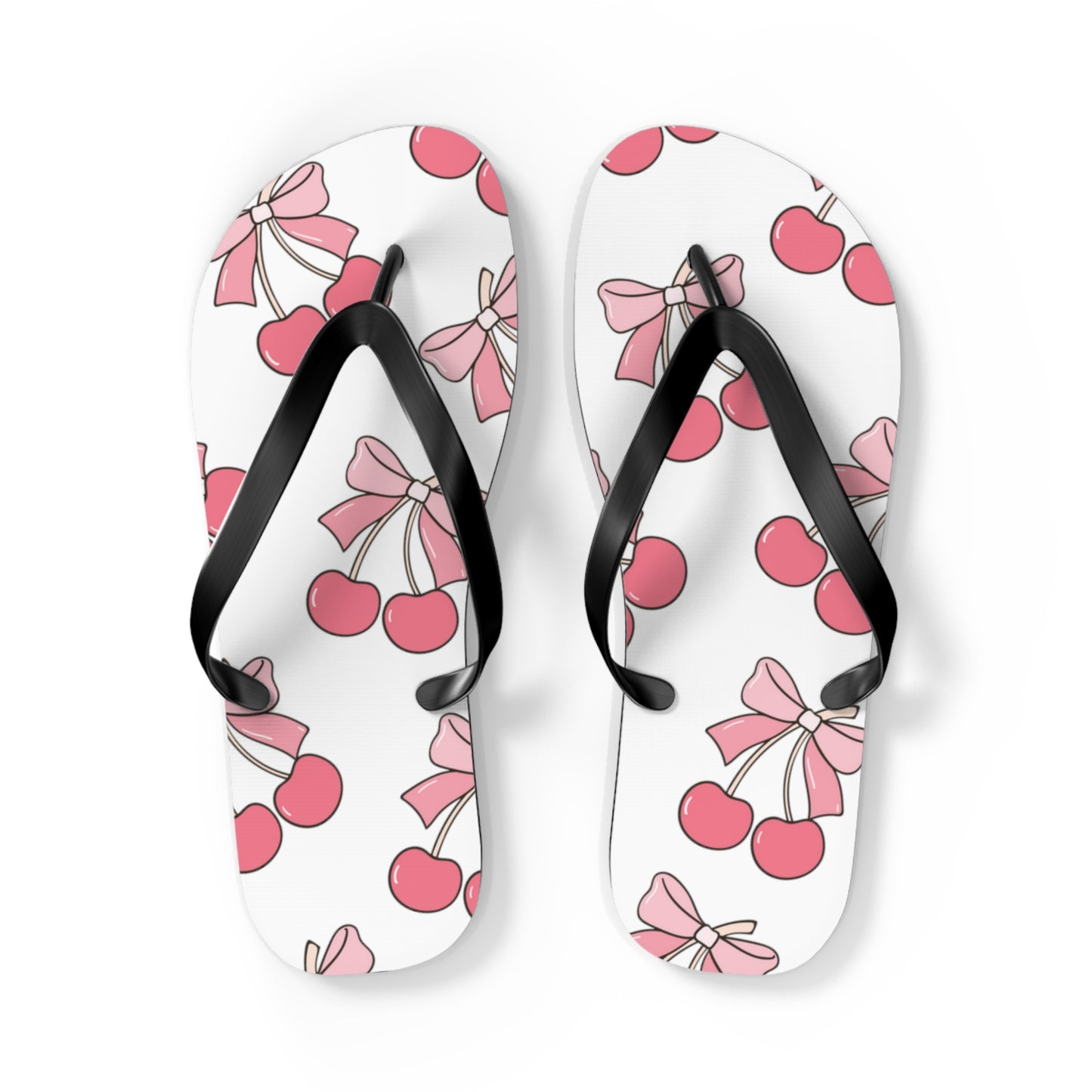 Cherry Bow Flip Flops
