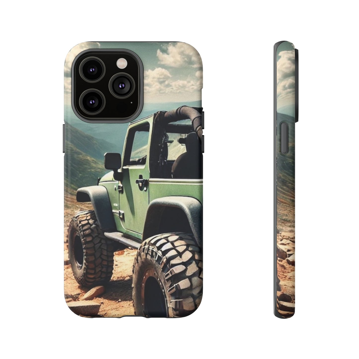 Green Jeep Protective Phone Case