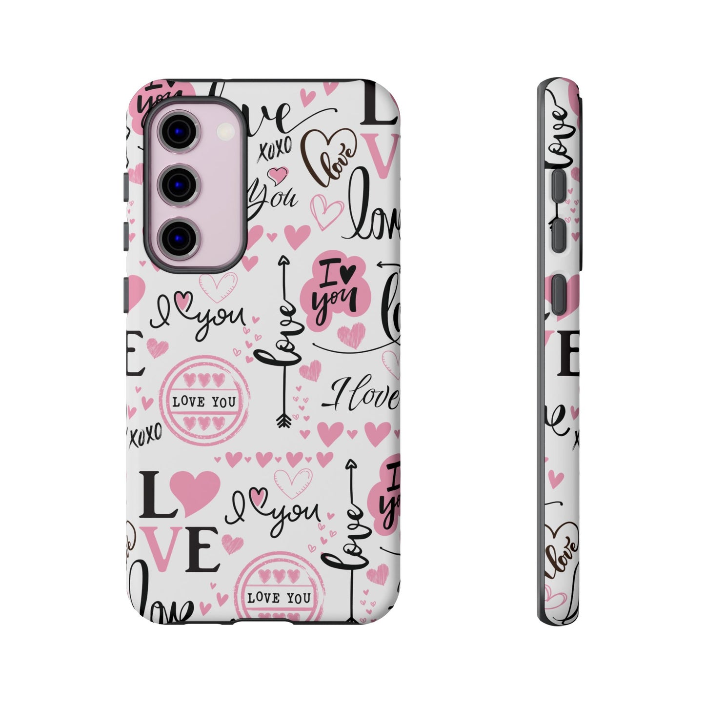 Valentine Love Pink Protective Phone Case for Iphone, Samsung and Google Devices