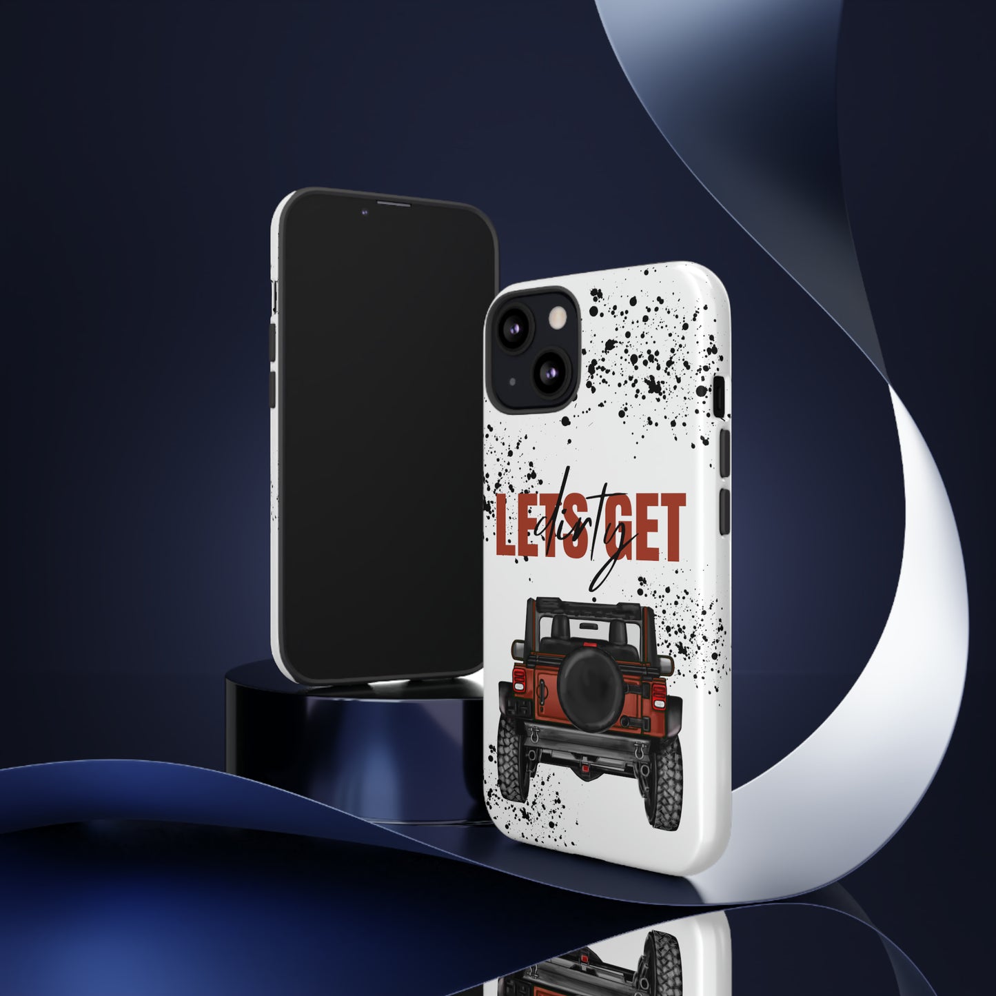 Lets Get Dirty Splatter Rust Protective Phone Case