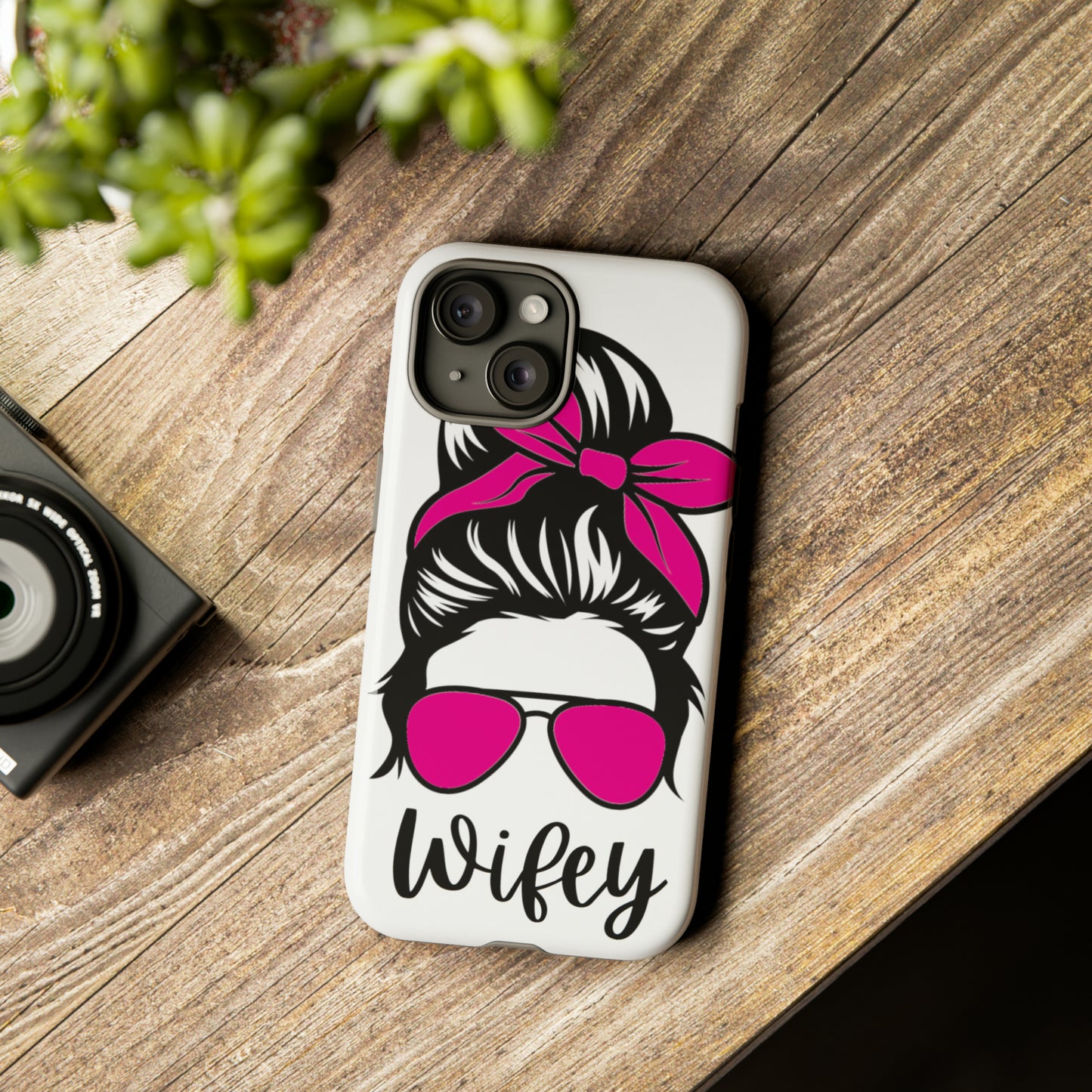 Pink Wifey Protective Case for IPhone, Samsung and Google