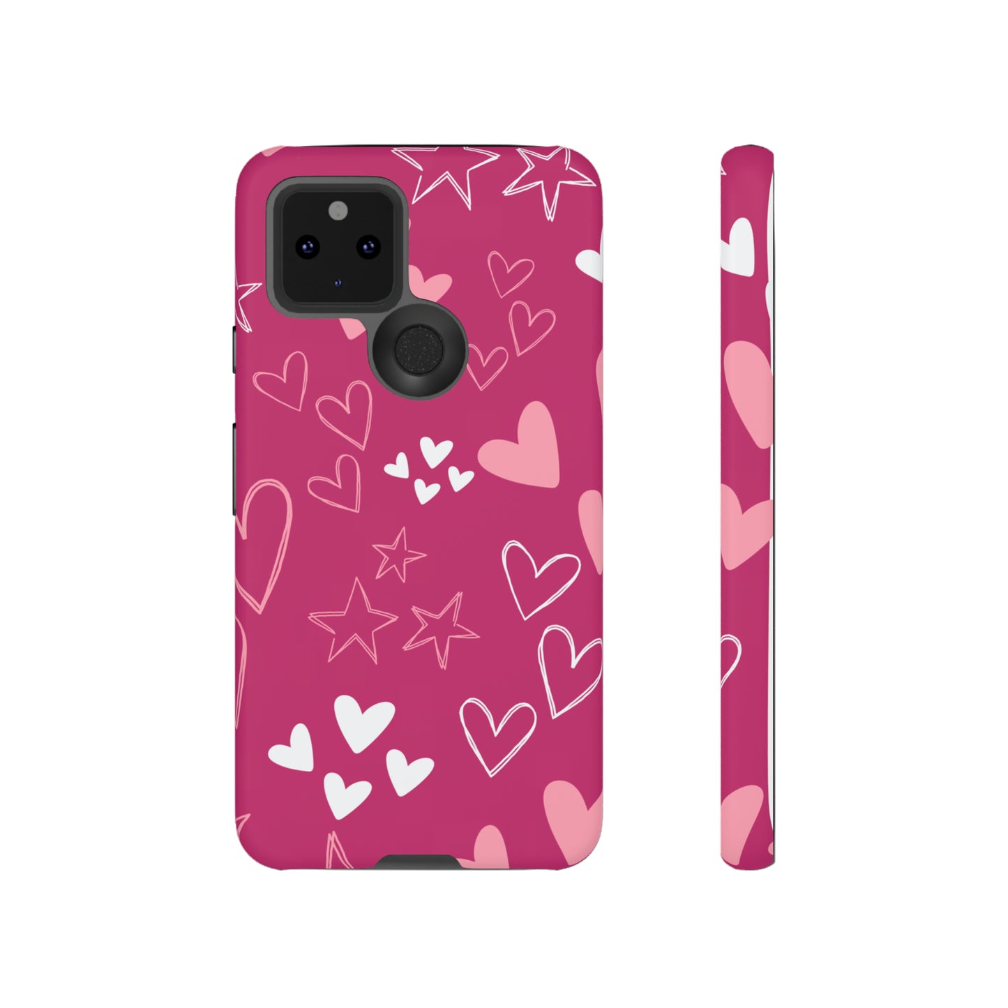 Heart and Stars Protective Case for Google, IPhone and Samsung phones