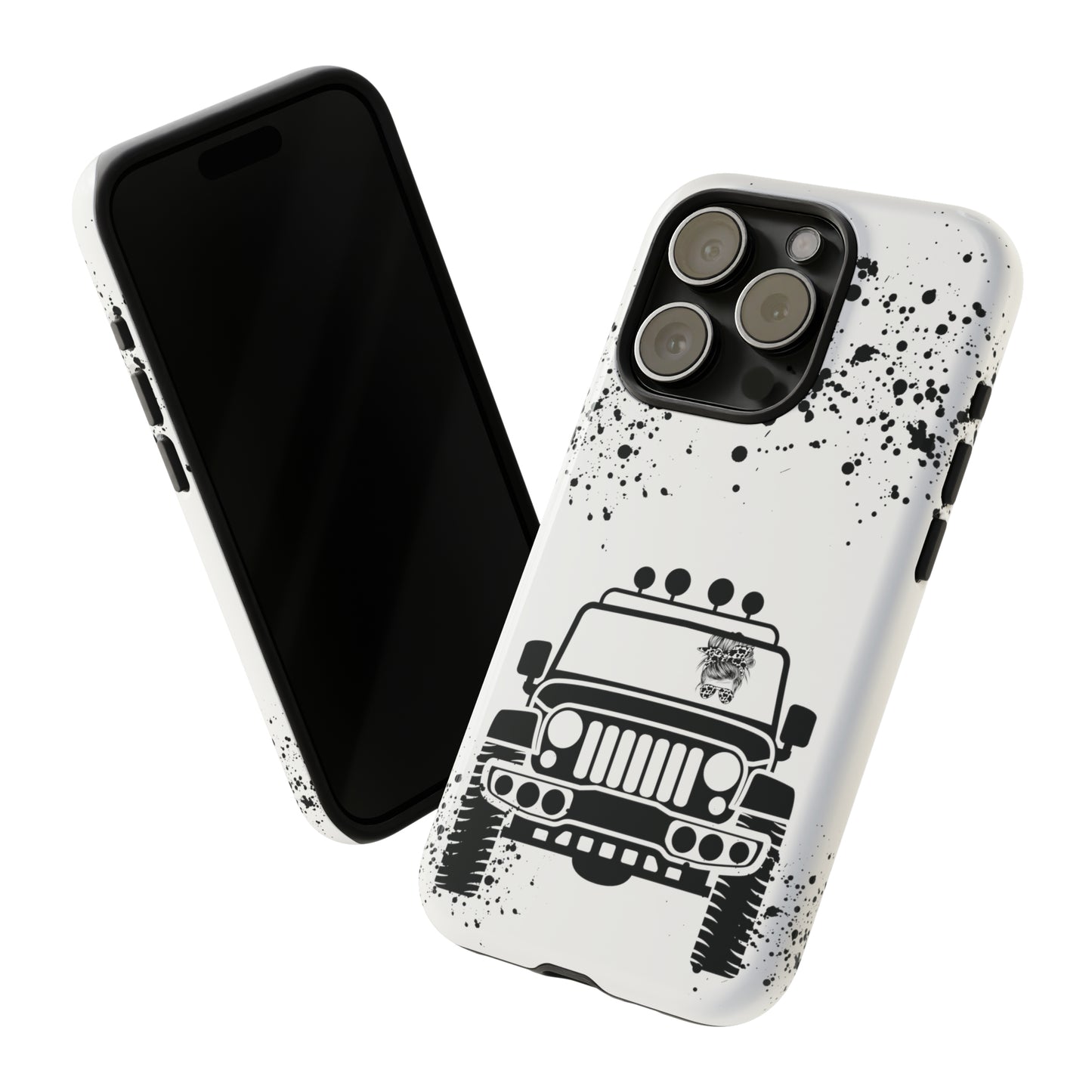 Off Road Girl Cow Print Shades Protective Phone Case for Iphone, Samsung and Google Phones